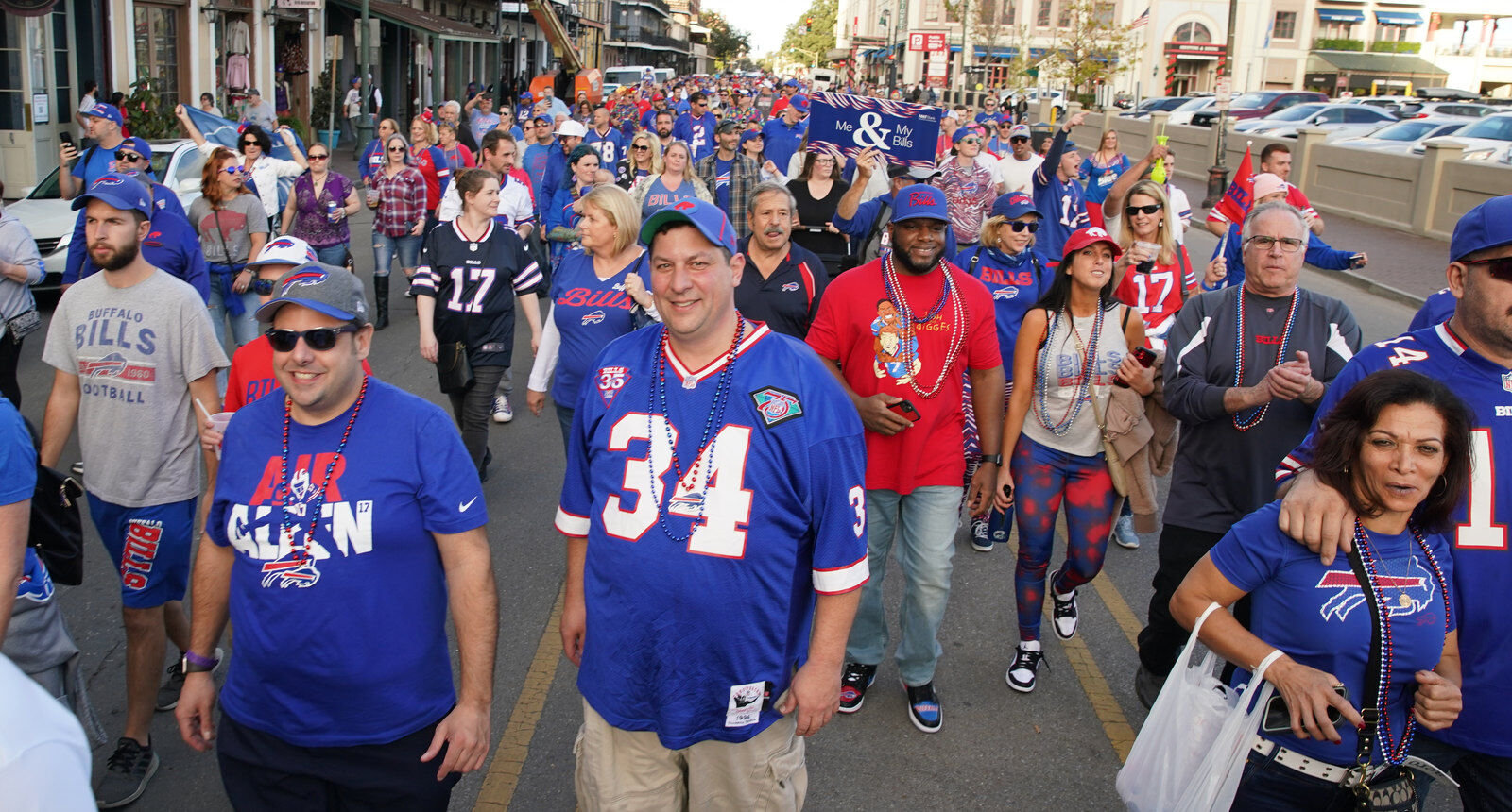 Buffalo Bills packers of NOLA Takeover Parade
